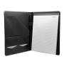 Black eco-frienly vegan leather portfolio file folder leather portfolio a4