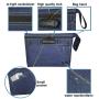 Smell proof bags Denim Bag with Combination Lock Durable Large Stash bag with Activated lined fabric