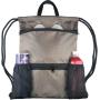 Wholesale Drawstring Backpack Gym Drawstring Bag With Compartment Outdoor Athletic Cinch Backpack With Zipper Pockets And Mesh