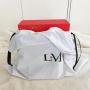 Custom Logo Printed White Cotton Flannel Drawstring Handbag Dust Cover Bag Handbag Gift Bag