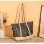 Trendy Ladies PU Shoulder Hand Bag Fashion Large Capacity Custom PU Leather Tote Bag Handbag