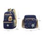 Star Printed Canvas Backpacks With Bear Pendant 3pcs Set School Bags Bookbags With Crossbody Bag For Teenage Boys Girls