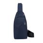 Plain Color Single Shoulder Crossbody Bag Multifunction Sports Chest Bags With Headphone Hole For Men