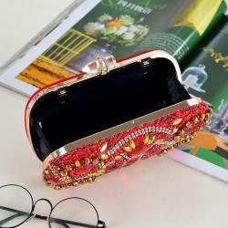 New Design Wholesale Cover Open Style Luxury Diamond Lady Wedding Handbags Purse Bag For Women