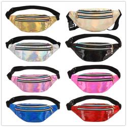 New Style Laser Waist Bag Multi-function Chest Bag Shoulder Diagonal Outdoor Sports Waist Bag
