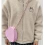 Keymay Custom logo High Quality Multicolor Detachable Shoulder Strap Waterproof Nylon Heart Shape Crossbody Bag for Girls