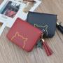 Ladies Cute Small Leather Multi-function Short Wallet Mini Trend Fashion Student Coin Purse Credit Card Clutch Bag Free Shipping