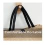 KBW024 2023 Fashion Women Handbag Linen Women Bag Large Capacity Casual Shoulder Bag Fashion Letter Package