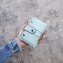 2024 Spring and summer new short women's wallets fashion frosted ladies student trifold small wallet buckle purse wholesale