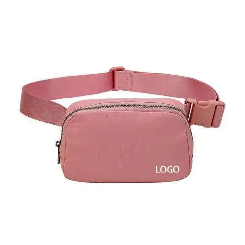 custom logo outdoor cell phone sling waist pack man women waterproof nylon gym travel crossbody everywhere belt bag