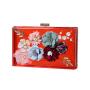 2024 spring Hotselling Gorgeous Girls evening bag Flower Decoration Transparent Purse Box party clutch