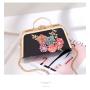 Wholesale New One-shoulder Cross-body Bags High-end Portable Small Square Dinner Bag Fashion Female Flower Chain Bag