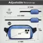 custom fashion sport travel fitness royal blue training waist pack fanny pack detachable strap crossbody nylon mini belt bag