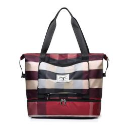 ZF184 New Leisure Travel Bag Outdoor Sports Large Capacity Shoulder Bag Extended Fashion Fitness Bag Oxford Cloth Wear-resistant