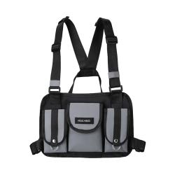 Hot Sale Tactical Streetwear Front Pouch Vest Bag Unisex Fashion Rig Chest Bag
