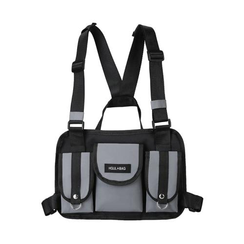 Hot Sale Tactical Streetwear Front Pouch Vest Bag Unisex Fashion Rig Chest Bag