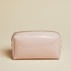 Custom Travel Accessory Toiletry Cosmetic Bag Perfect Gift Bag Leak Resistant PVC Rubber Shiny Bow Cosmetic Bags for Women