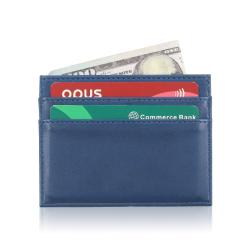 Leather Card Holder Minimalist Wallets Card Sleeves Credit Card Holder Badge Holder