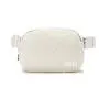 Custom Unisex Winter Outdoor Sports Running Sherpa Fleece Sling Bags Fanny Pack Gray Fur Belt Bags For Women Men