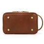 2024 Custom Luxury Genuine Leather Storage Makeup Bag For Men Cosmetic Bags