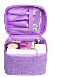 Inspired Designer Makeup Case Purple Makeup Brush Bag Organizer Storage Box Make up  Brush  Beauty Cas Makeup Box Case
