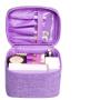 Inspired Designer Makeup Case Purple Makeup Brush Bag Organizer Storage Box Make up  Brush  Beauty Cas Makeup Box Case