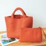 Pure Hand Woven Tote Women'S New Fashion Leisure Large Capacity Woven Shoulder Handbag