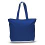 Gelory Japan Style Fashion Promotion Shopping Canvas Bag Women Heavy Canvas Zipper Tote Bag With Long Handles