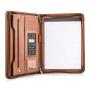 A4 Document Folder Leather Ring Binder Personal Planner Conference A4 Folder with Calculator