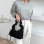 New Creative Design Handbags Large Capacity Soft Clouds Women's Shoulder Bags Polyester Fold Fashion Underarm Ladies Hand Bag
