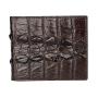 Premium Men's Crocodile Leather Bifold Wallet With ID Window