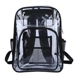 Heavy Duty Customized Transparent School Bookbag Summer Casual Clear PVC Backpack Bags
