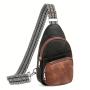 ZWY161 Wholesale Women Travel Shopping Small Chest Bag PU Waterproof Lightweight Organizer Shoulder Bag Vintage Crossbody Bag