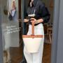 Manufacturers Wholesale New Design Women Bucket Bag Simple Tote Purses and Hand Bag Canvas Splicing PU Leather Bucket Handbag