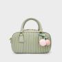 2024 Bags For Women Vintage Stylish Pleat Pu leather Private zipper Vertical Stripes Fold Fashion Women Handbags Crossbody bag