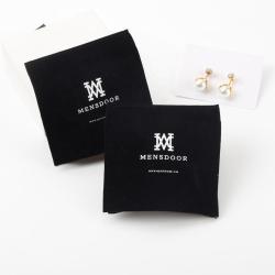 Customized Small Gift Bag Black Luxury Velvet Envelope Jewelry Pouch Envelope Perfume Packaging Bag