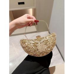 Green Luxury dinner bag for women rhinestone banquet clutch evening purse wholesales crystal bling evening clutch bagag women