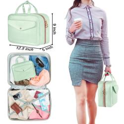 Private Label Cosmetic Bags Layers Quilted Portable Beauty Storage Bags Organization Travel Multiple Waterproof Toiletry Handbag