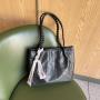 Fashionable new design embossed shining luxury designers leather handbag famous brands