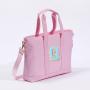 RTS New Products Bright Waterproof  Nylon Women Pink Tote Bag Fashion Ladies Hand Bags Luxury Reusable Shopping Bag
