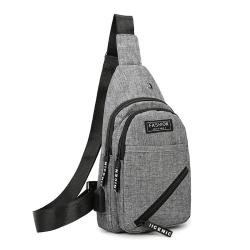 High Quality Simple Multi-Layer Casual Messenger Bag Fashion Solid Color Single Shoulder Bag Men Chest Bag