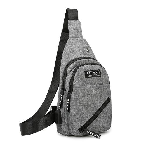 High Quality Simple Multi-Layer Casual Messenger Bag Fashion Solid Color Single Shoulder Bag Men Chest Bag