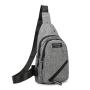 High Quality Simple Multi-Layer Casual Messenger Bag Fashion Solid Color Single Shoulder Bag Men Chest Bag