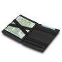 Custom men rfid blocking pu leather magic wallet front pocket magic wallet with zipper coin pocket