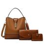 Large Capacity Shoulder Crossbody Bag Pure Color Womens Bags High Quality Luxury Pu Women Shoulder Bag