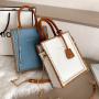Fashion Female Women DIY Manual Small Square Handbags China Wholesale PU Womens Bags 2021 Hand-stitched Bags for Ladies