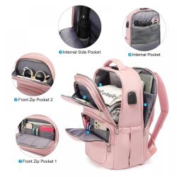 wholesale custom logo water proof smart travel bagpack nylon portable laptop backpacks school bags with usb charging