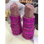 2023 New lipstick diamond evening bag Europe and America Banquet party full of diamonds lipstick women's bag