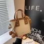 Simplified new Korean version single shoulder crossbody bag with contrasting color for commuting small carrying bag