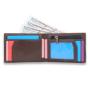 Slim PU leather wallet customized with logo RFID men's leather wallet